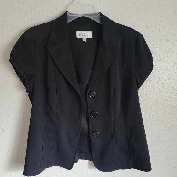 Studio One Jackets & Blazers - Studio One Black Jacket Top